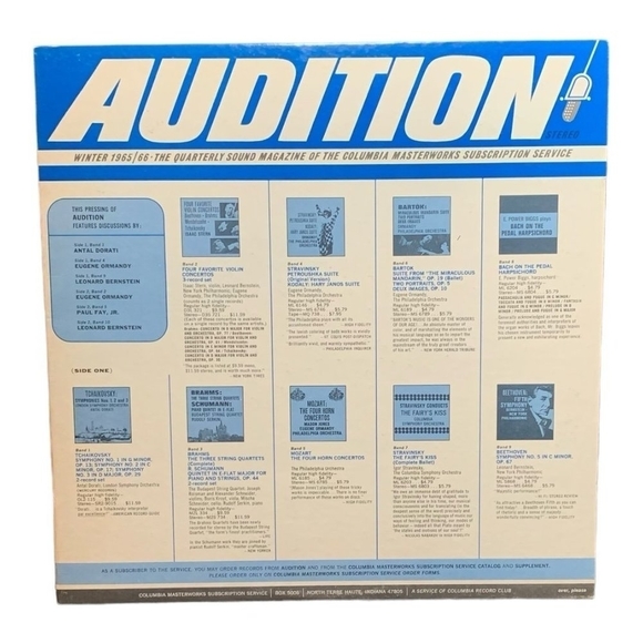 LP Audition Winter 1965/66 Vinyl Record - Picture 1 of 2